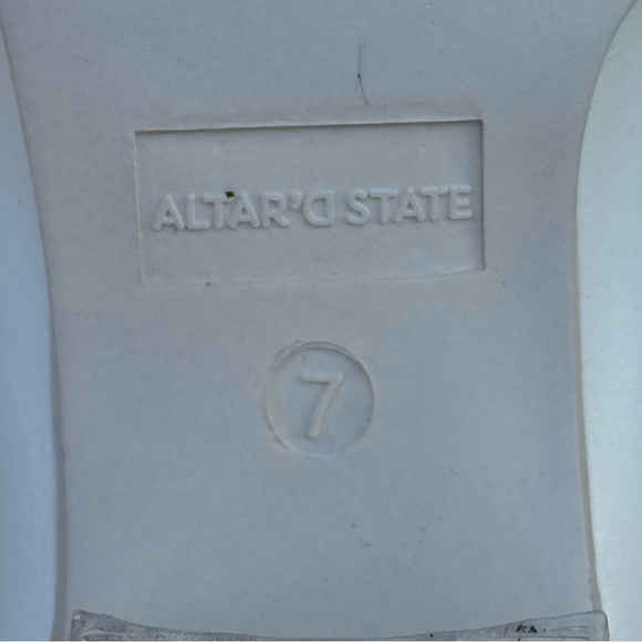 Altar'd State White Fringe Cowgirl Boots Women's 7 - Picture 9 of 9